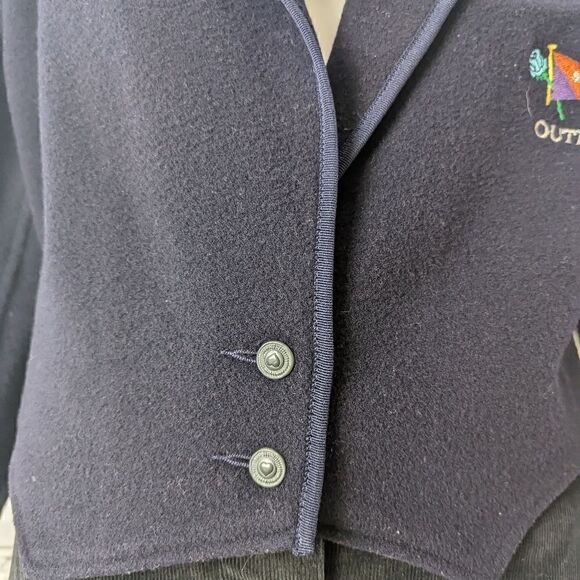 Vintage 90's Wool cropped blazer, Size 12 - Picture 11 of 13
